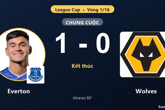 Everton 1-0 Wolves: Everton giành chiến thắng