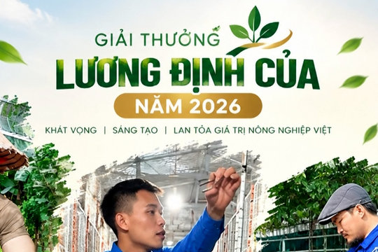 Hà Tĩnh có 3 thanh niên được trao Giải thưởng Lương Định Của 2026