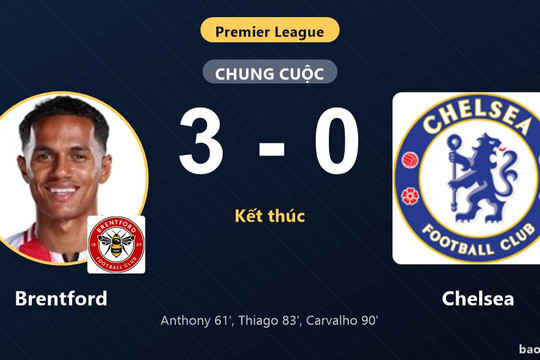 Brentford 3-0 Chelsea: Brentford giành chiến thắng
