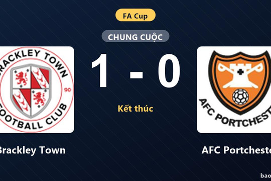Brackley Town 1-0 AFC Portchester: Brackley Town giành chiến thắng