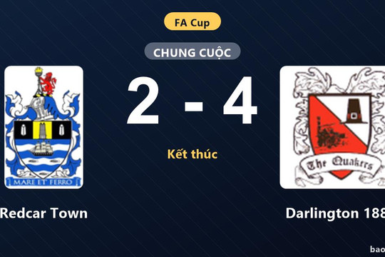 Redcar Town 2-4 Darlington 1883: Darlington 1883 giành chiến thắng