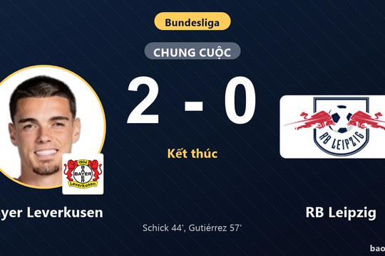Bayer Leverkusen 2-0 RB Leipzig: Bayer Leverkusen giành chiến thắng
