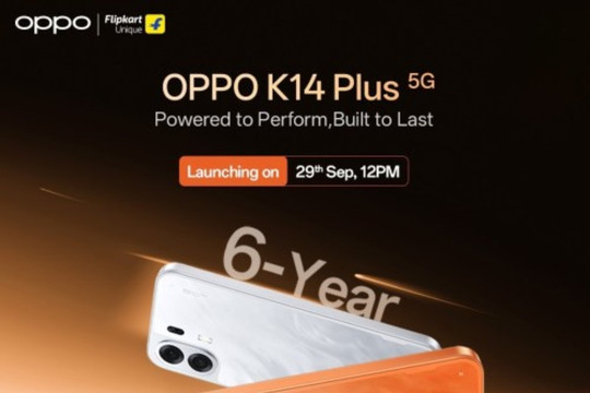 Chi tiết cấu hình OPPO K14 Plus với pin 8000 mAh và màn hình AMOLED 144Hz ra mắt ngày 29/9
