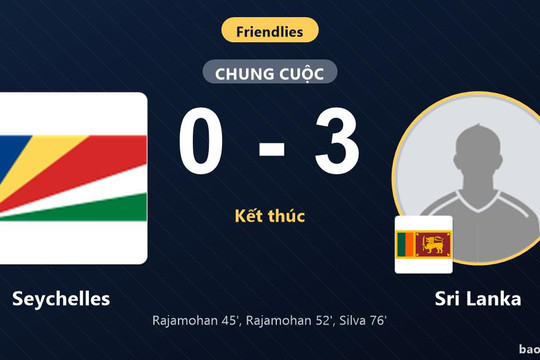 Seychelles 0-3 Sri Lanka: Sri Lanka giành chiến thắng