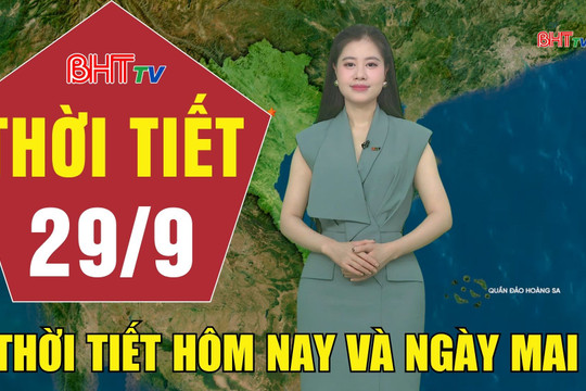 Dự báo thời tiết Hà Tĩnh đêm 27/9 ngày 28/9/2026