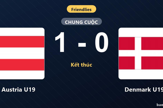 Austria U19 1-0 Denmark U19: Austria U19 giành chiến thắng