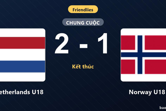 Netherlands U18 2-1 Norway U18: Netherlands U18 giành chiến thắng