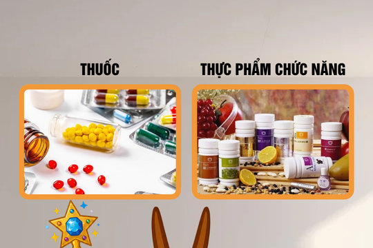 Sự khác nhau giữa thực phẩm chức năng và thuốc
