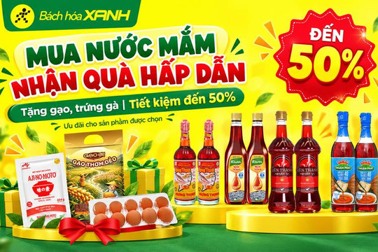 Mẹo săn ưu đãi mua nước mắm tặng kèm gạo và trứng gà giúp tiết kiệm tối đa chi phí đi chợ