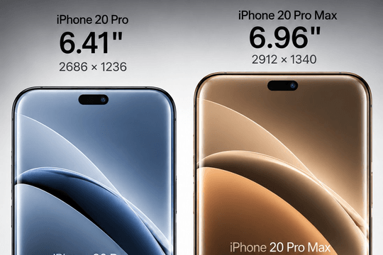 iPhone 20 Pro Max dự kiến đổi mới với kính cong bốn cạnh cùng màn hình tiệm cận mốc 7 inch