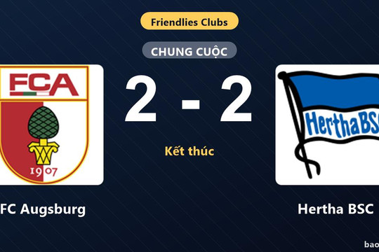 FC Augsburg 2-2 Hertha BSC: Hai đội chia điểm