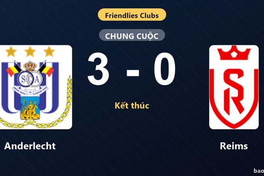 Anderlecht 3-0 Reims: Anderlecht giành chiến thắng