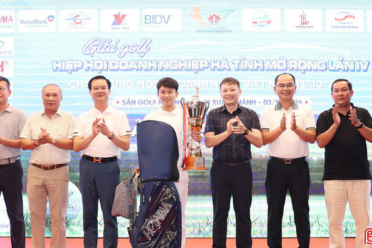 144 golfer tham gia Giải golf Hiệp hội Doanh nghiệp Hà Tĩnh lần thứ IV