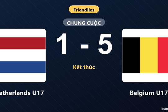 Netherlands U17 1-5 Belgium U17: Belgium U17 giành chiến thắng