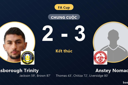 Gainsborough Trinity 2-3 Anstey Nomads: Anstey Nomads giành chiến thắng