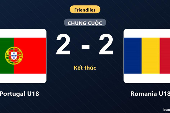 Portugal U18 2-2 Romania U18: Hai đội chia điểm
