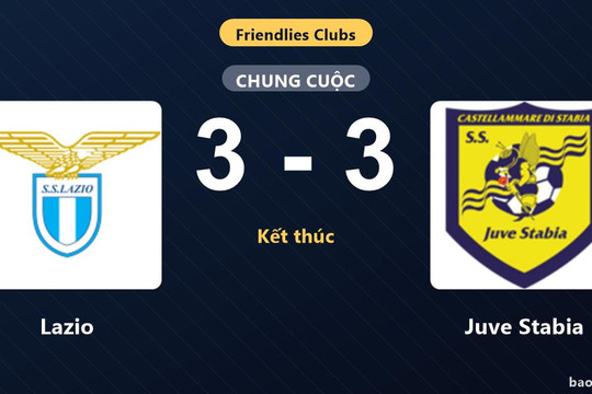 Lazio 3-3 Juve Stabia: Hai đội chia điểm