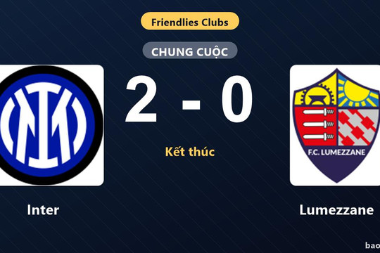 Inter 2-0 Lumezzane: Inter giành chiến thắng