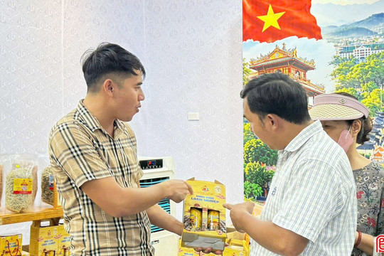 Sản phẩm Hà Tĩnh gây chú ý tại Tuần lễ sản phẩm Việt - Lào ở Hà Nội