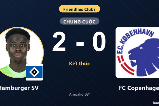 Hamburger SV 2-0 FC Copenhagen: Hamburger SV giành chiến thắng