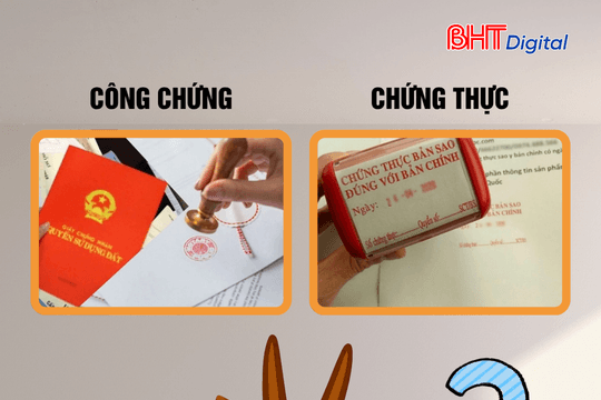 Sự khách nhau giữa Công chứng và Chứng thực