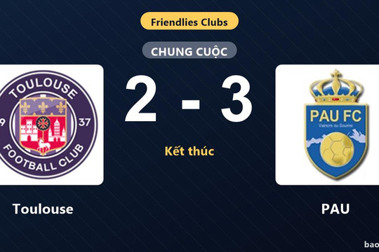 Toulouse 2-3 PAU: PAU giành chiến thắng