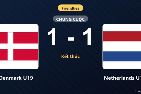 Denmark U19 1-1 Netherlands U19: Hai đội chia điểm