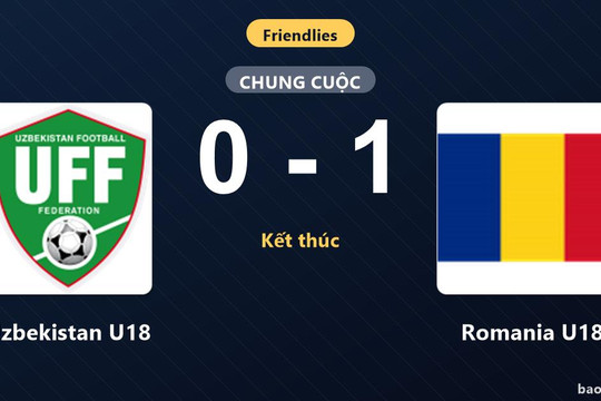 Uzbekistan U18 0-1 Romania U18: Romania U18 giành chiến thắng