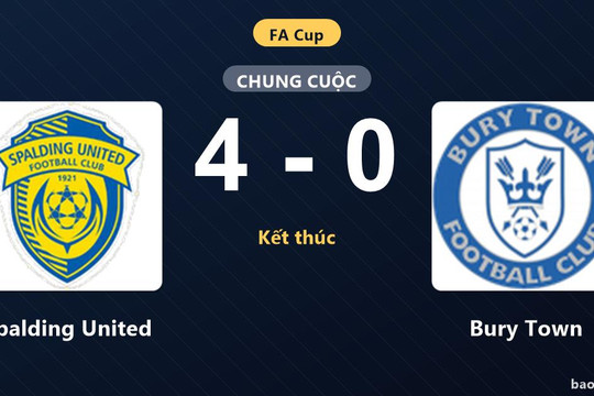Spalding United 4-0 Bury Town: Spalding United giành chiến thắng