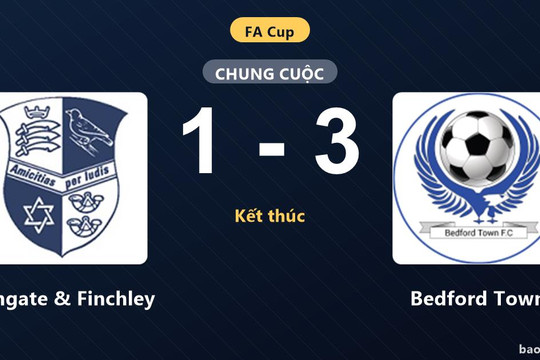 Wingate & Finchley 1-3 Bedford Town: Bedford Town giành chiến thắng