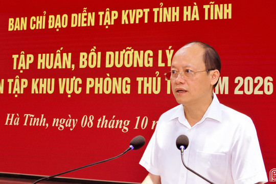Nắm chắc nội dung, vận dụng sát thực tiễn trong diễn tập khu vực phòng thủ tỉnh Hà Tĩnh