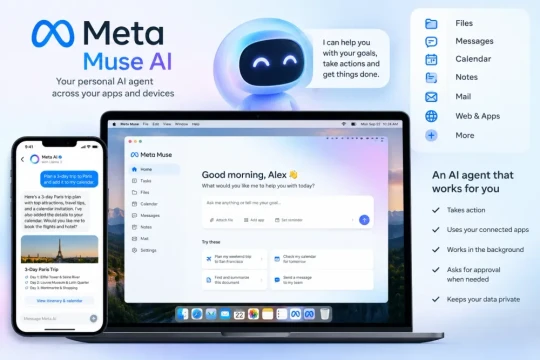 Đánh giá chi tiết Meta Muse AI: Năng lực tự động hóa tác vụ và rủi ro quyền riêng tư số