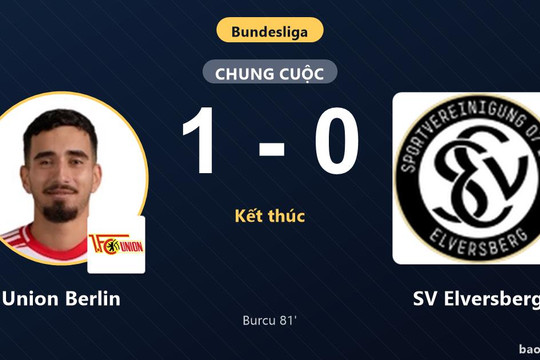 Union Berlin 1-0 SV Elversberg: Union Berlin giành chiến thắng