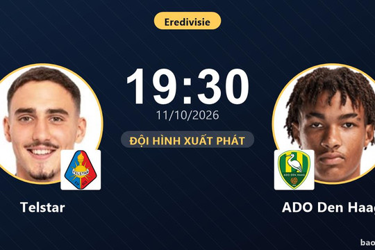 Trực tiếp Telstar vs ADO Den Haag: Đội hình xuất phát