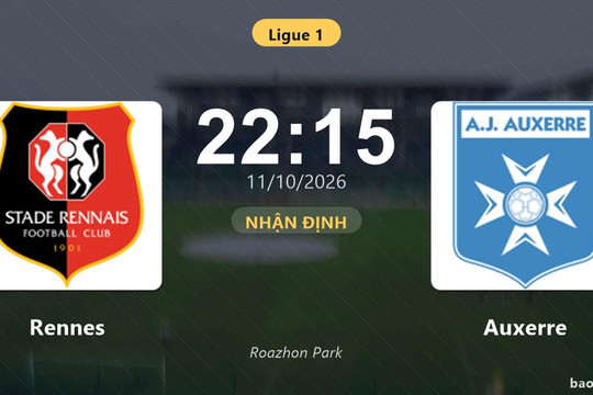 Nhận định Rennes vs Auxerre: Điểm nóng cuộc đua tốp đầu