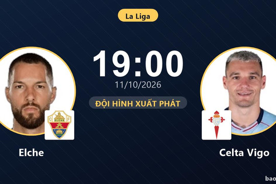 Trực tiếp Elche vs Celta Vigo: Elche ép sân, chưa có bàn thắng