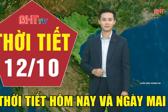 Dự báo thời tiết Hà Tĩnh đêm 11/10 ngày 12/10/2026