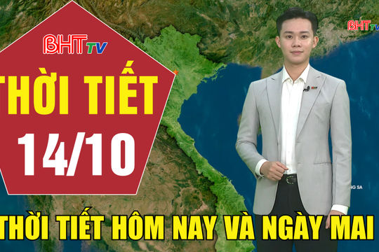 Dự báo thời tiết Hà Tĩnh đêm 13/10 ngày 14/10/2026