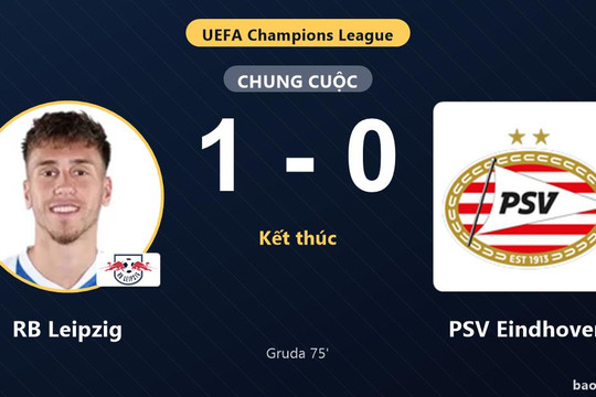 RB Leipzig 1-0 PSV Eindhoven: RB Leipzig giành chiến thắng