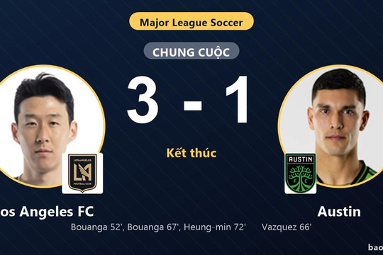 Los Angeles FC 3-1 Austin: Los Angeles FC giành chiến thắng