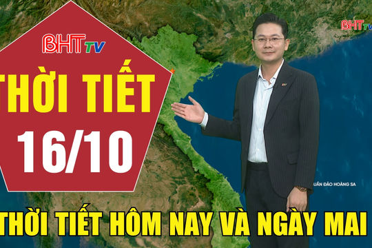 Dự báo thời tiết Hà Tĩnh đêm 15/10 ngày 16/10/2026