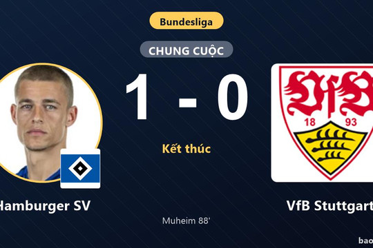 Hamburger SV 1-0 VfB Stuttgart: Hamburger SV giành chiến thắng