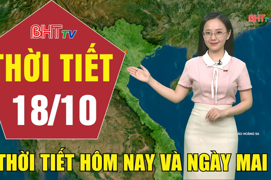 Dự báo thời tiết Hà Tĩnh đêm 17/10 ngày 18/10/2026