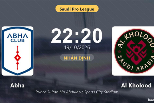 Trận Abha vs Al Kholood bị hoãn