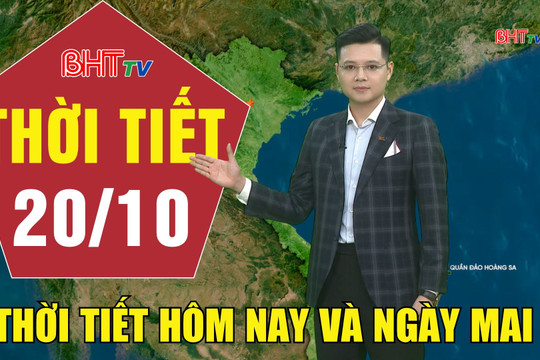 Dự báo thời tiết Hà Tĩnh đêm 19/10 ngày 20/10/2026