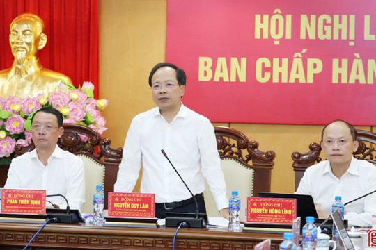 Ban Chấp hành Đảng bộ tỉnh Hà Tĩnh cho ý kiến các nội dung thuộc thẩm quyền