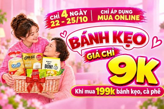 Cách săn bánh kẹo và cà phê đồng giá chỉ 9K trên Bách hóa XANH online tiết kiệm chi tiêu