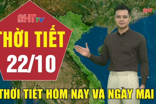Dự báo thời tiết Hà Tĩnh đêm 21/10 ngày 22/10/2026