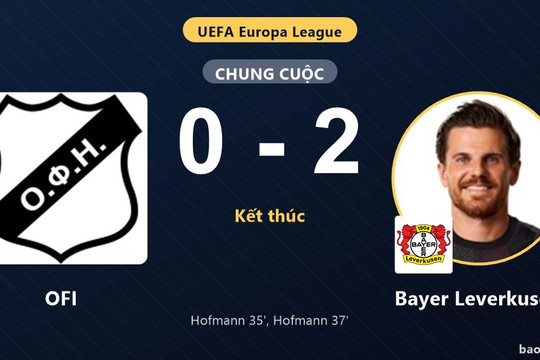 OFI 0-2 Bayer Leverkusen: Bayer Leverkusen giành chiến thắng