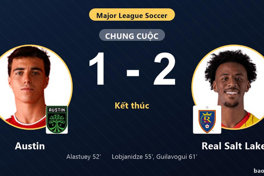 Austin 1-2 Real Salt Lake: Real Salt Lake giành chiến thắng